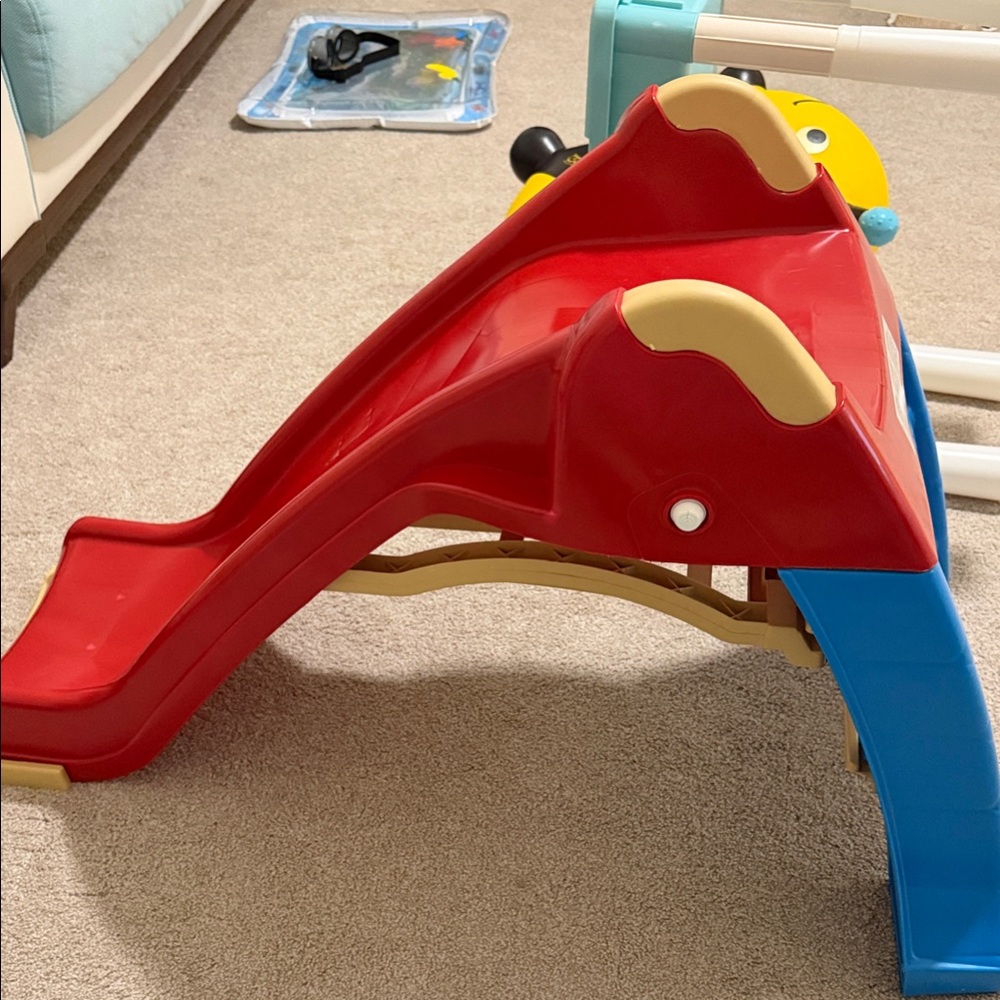 Red and Blue Kids Slide Playset